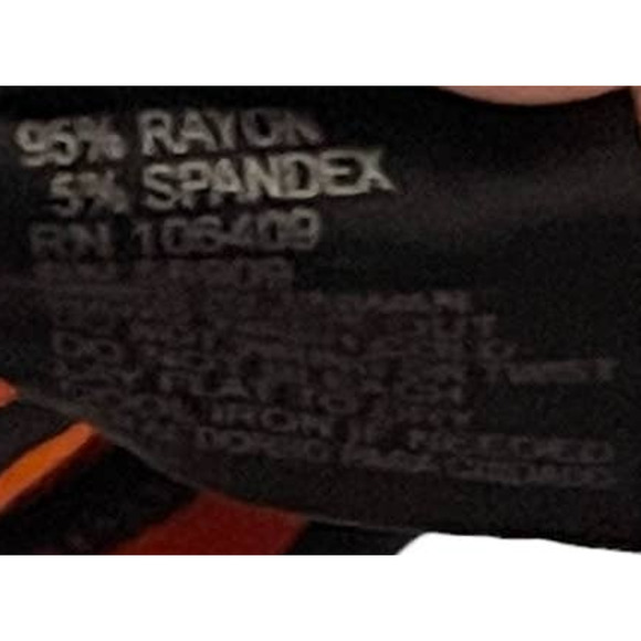 Cremieux Women's Sheath Dress Sleeveless Stretch Striped Orange Navy‎ Blue Small - Picture 6 of 8